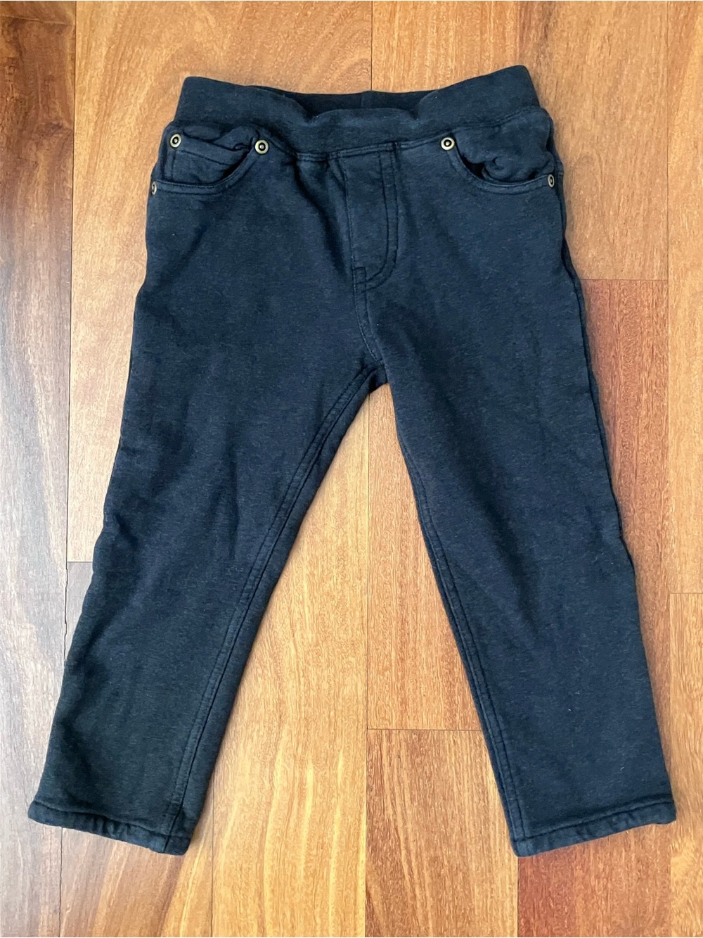 Kids Cozy Pull-On Charcoal Jogger Pants